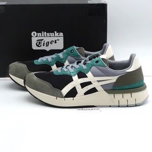 NEW Size 9.5 Men's Onitsuka Tiger Rebilac Runner Sneakers 1183A396-001 Black